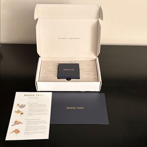 Maria Tash box, shipping box, envelope and wearing guide - like new
